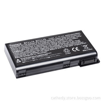 Laptop Battery for MSI BTY-L74, with 6-cell, Li-ion Battery and 4,400mAh Capacity